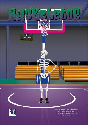 image de Animation 2D – "Baskeletor" – Épreuve TFA 2ᵉ bachelier Infographie